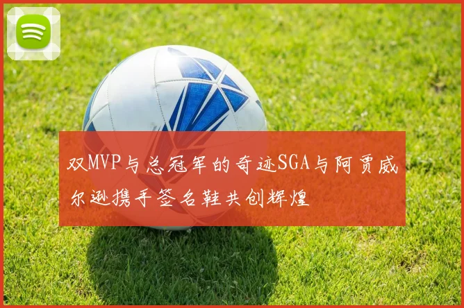双MVP与总冠军的奇迹SGA与阿贾威尔逊携手签名鞋共创辉煌